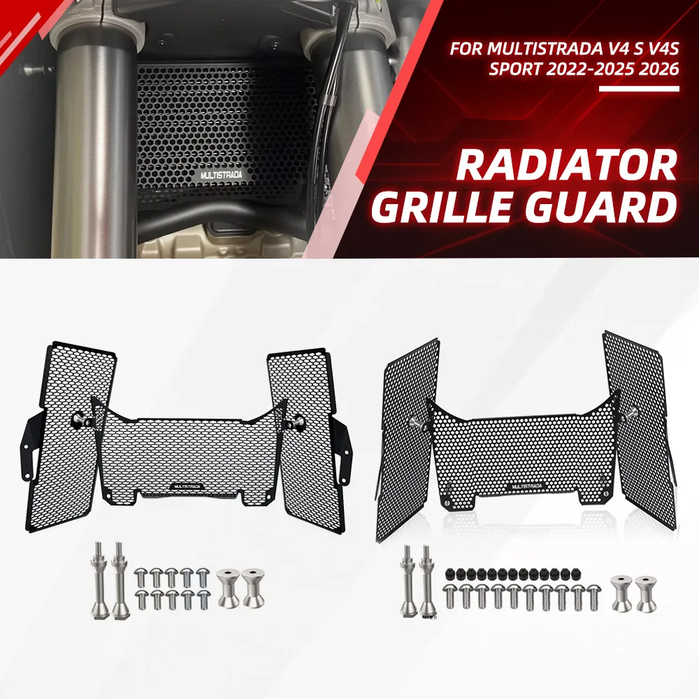2026 Multistrada V4 Pikes Peak Radiator Guard Protector Cover For Ducati Multistrada V4 S V4S Sport 2021 2022 2023 2024 2025