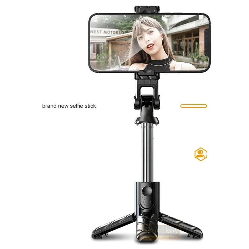 3 In 1 Mini Selfie Stick for Bluetooth Foldable Phone Tripod Extendable Monopod for iPhone 15 Stand with Wireless Remote Shutter