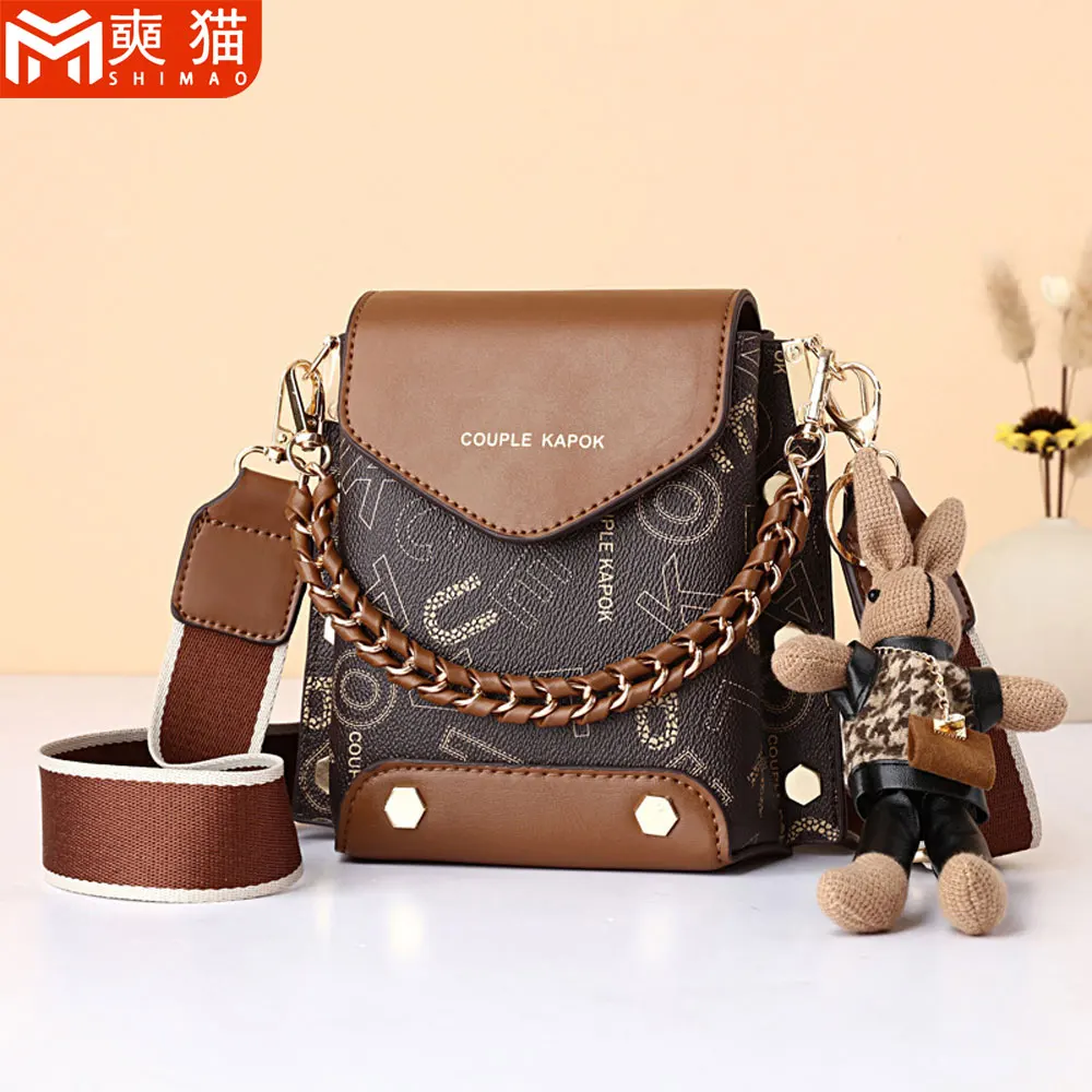 

Новая модная маленькая квадратная сумка Forest Series для женщин и девочек, милая принцесса-кенгуру в стиле ретро, высококачественная сумка через плечо для девочек