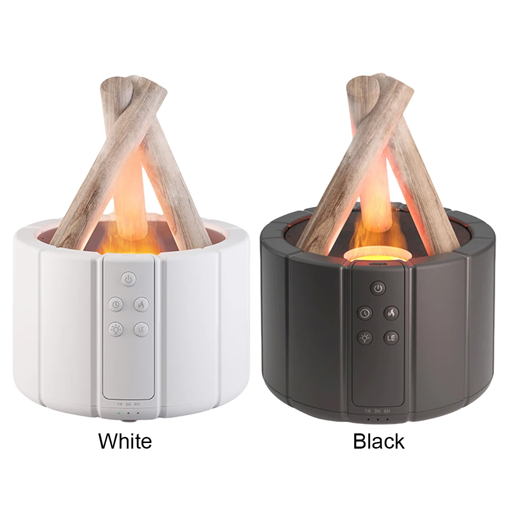 250ml Campfire Flame Fire Diffuser Auto Shut-Off Ultrasonic Aroma Diffuser Simulated Campfire Diffuser for Home Bedroom Office