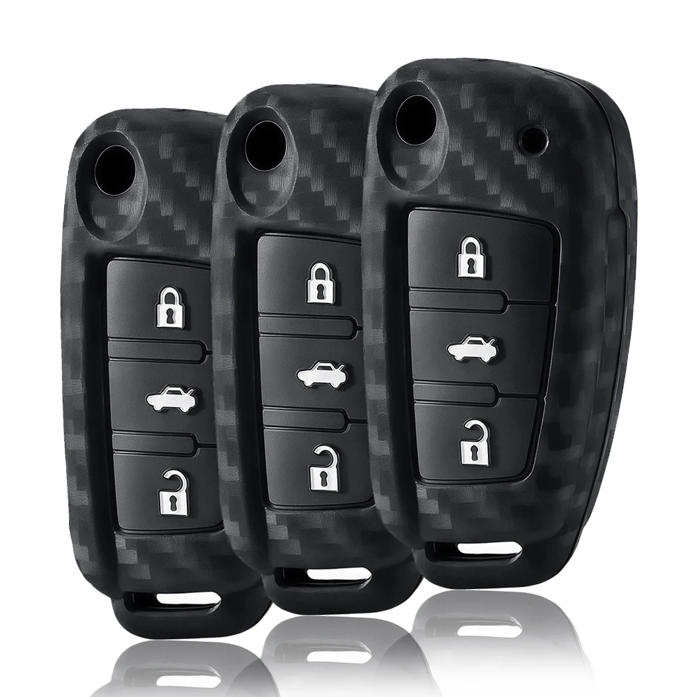 

Новый силиконовый чехол для ключей для Audi A4 B7 A6 C6 4f 8v A3 8p A1 A3, держатель для дистанционного ключа, куртка, аксессуары, аксессуары для брелоков