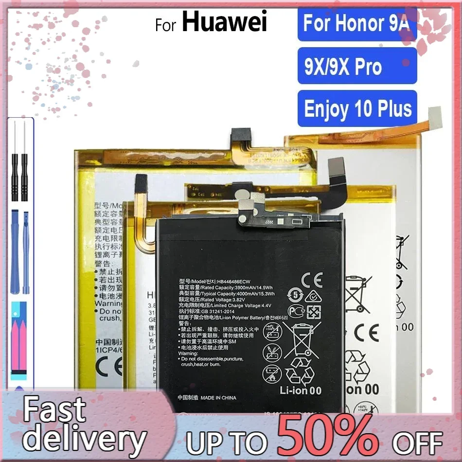 HB446486ECW HB526489EEW Battery For HuaWei Enjoy 10 Plus 10Plus 10e P20 Lite P20Lite Y9s for Honor 9X Pro 9XPro 9A Nova 5i