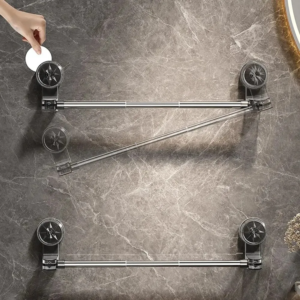 

Новая вешалка для полотенец на присоске, сверление не требуется, вешалка для полотенец из нержавеющей стали для кухни и ванной комнаты, расширяемая настенная вешалка для хранения