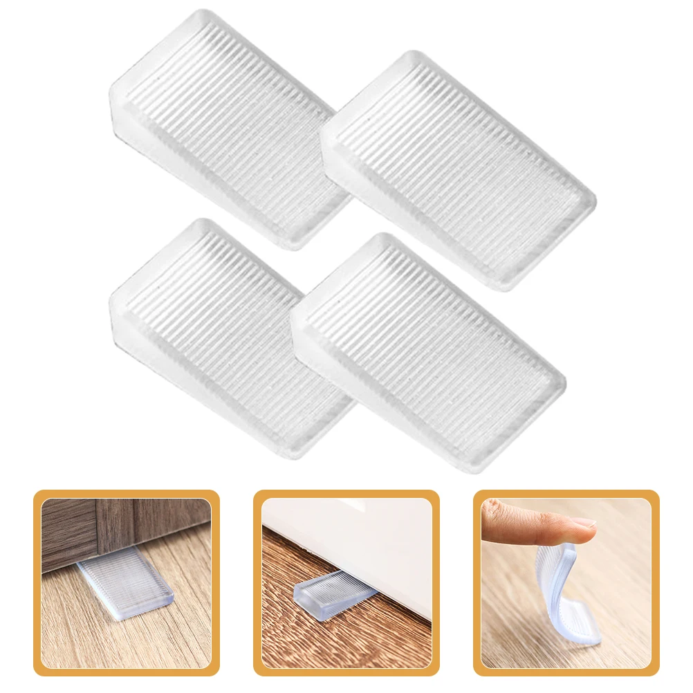 

4pcs Furniture Leg Rubber Leveling Floor Protection Pads Uneven Floors Table Cabinet Stabilizers Non-Slip Durable Support For