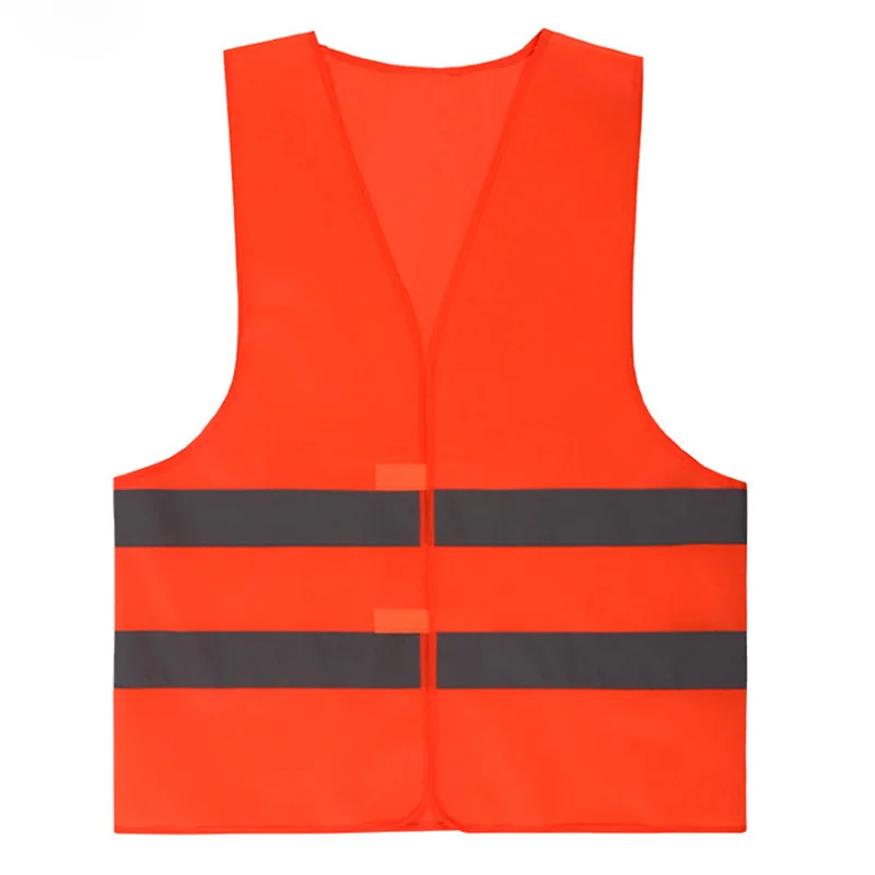 1Pc Reflective Strip Vest Car Emergency Fluorescent High Visibility Safety Vest Motorcycle Jackets Reflective Clothing Hi-Vis