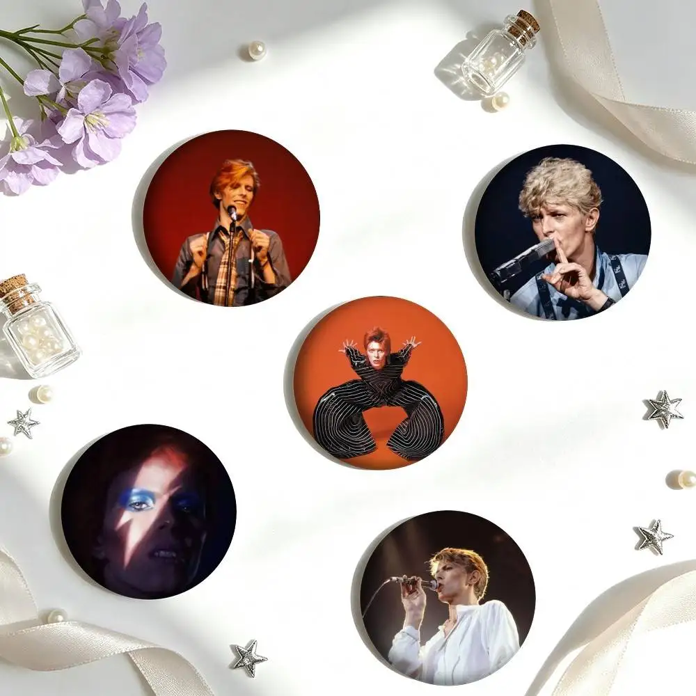 D-David Bowie G-Glam Rock 25mm 32mm 44mm 58mm 75mm Brooches Badges Pins for Accessories Gift