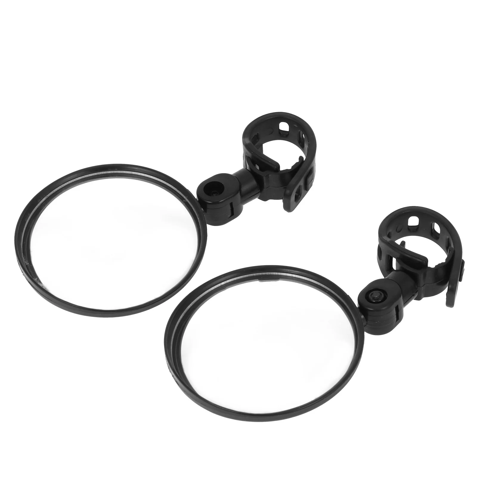 2Pcs Wide Angle Rearview Mirror Bike Handlebar Oval Adjustable 360 Degree Rotating Safe Rear View Mirror for Scooter Cycling