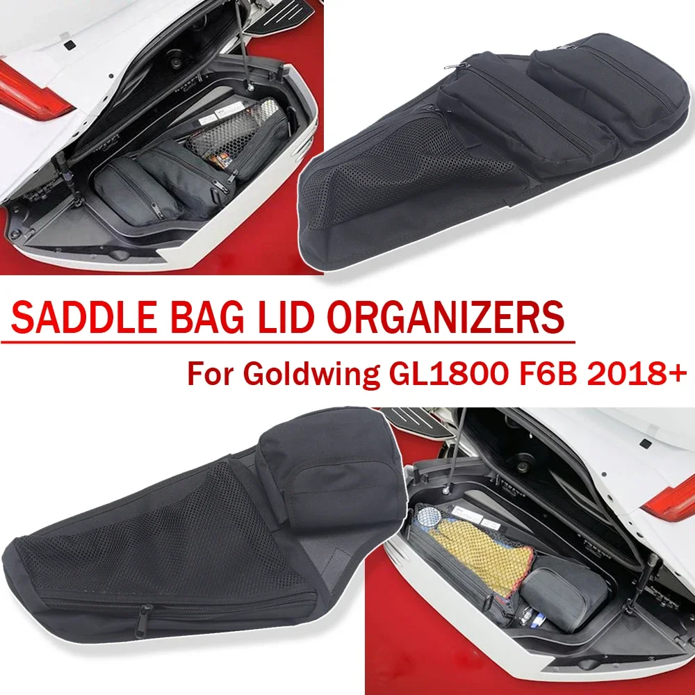 Motorcycle Saddle Bag Lid Organizers For Honda Gold wing GL1800 F6B Trunk Saddlebag Saddle bags Liner Set 2018 2019 2020 2021