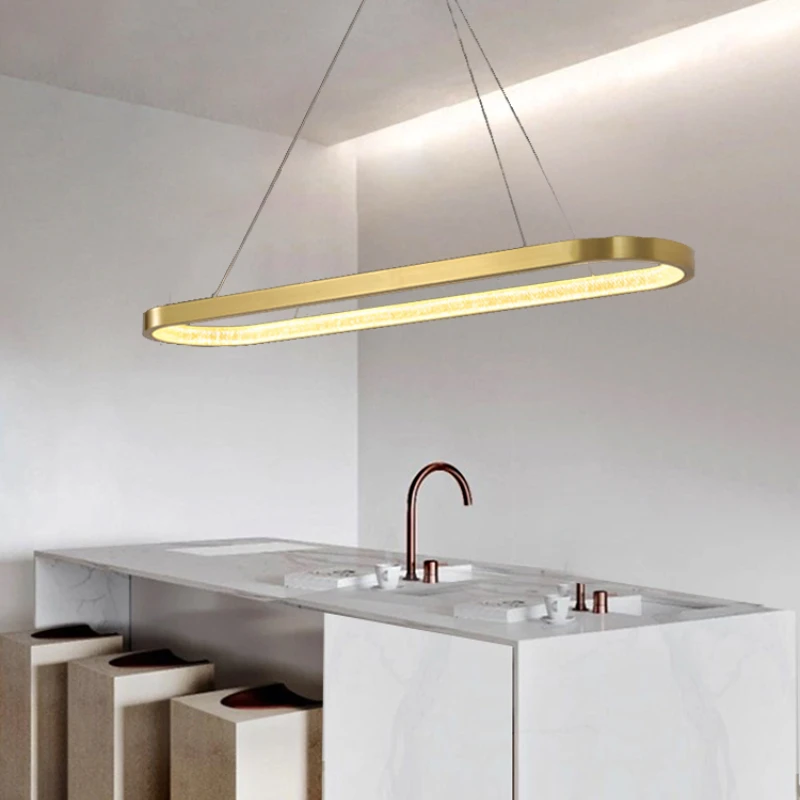 

Лампа для столовой, барная лампа, кухонный остров, фронтальная дизайнерская Минималистичная люстра