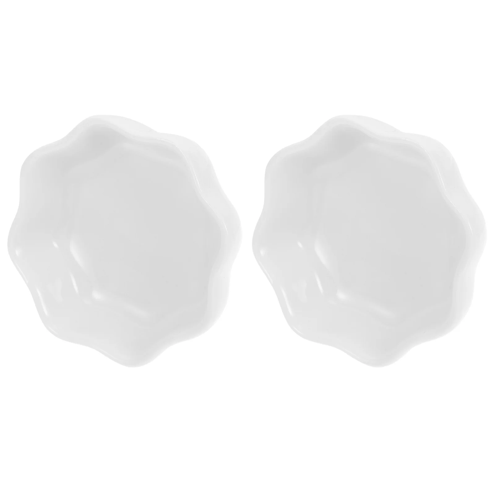 

2pcs Ceramic Pet Bowl Guinea Pig Hamster Bowls Small Size Feeding Accessory Wear Resistant Easy to Wash Pet