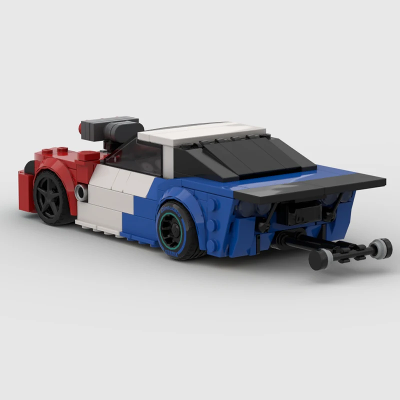 302 pçs MOC-228225 2006 chevrolet c6 z06 arrastar bloco de construção do carro modelo tijolo conjunto criativo decoração desktop presentes de alta qualidade