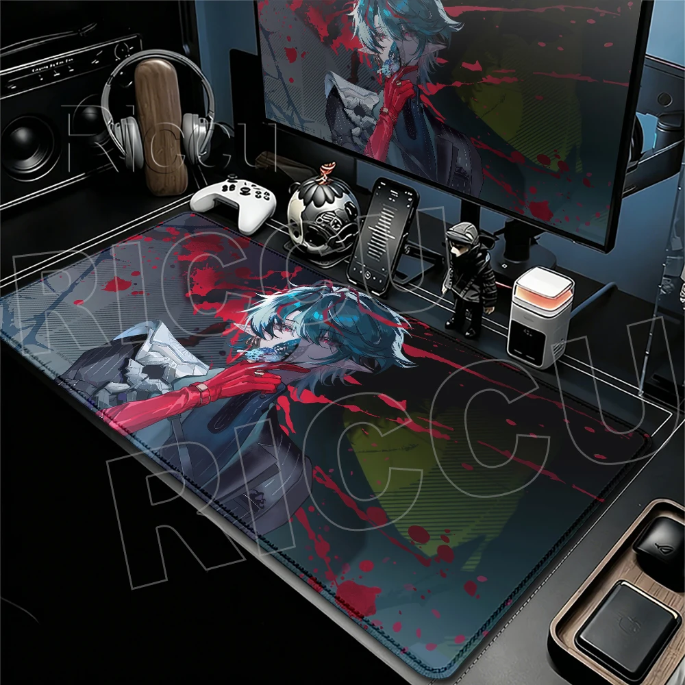 Große Camille Cool Game Arknights Endfield E-Sports-Gaming-Mauspads, rutschfest, waschbar, langlebig, dicke Matte, Spielmatte für Zuhause und Büro – Detail 8