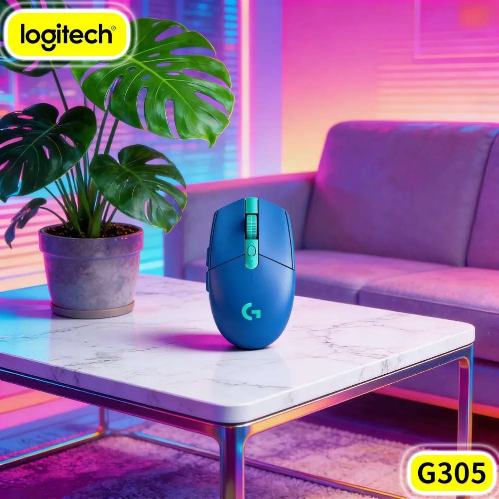 Logitech G305 LIGHTSPEED Game Mice Wireless 6 Customizable Buttons Battery Saving Design PC Mac Players