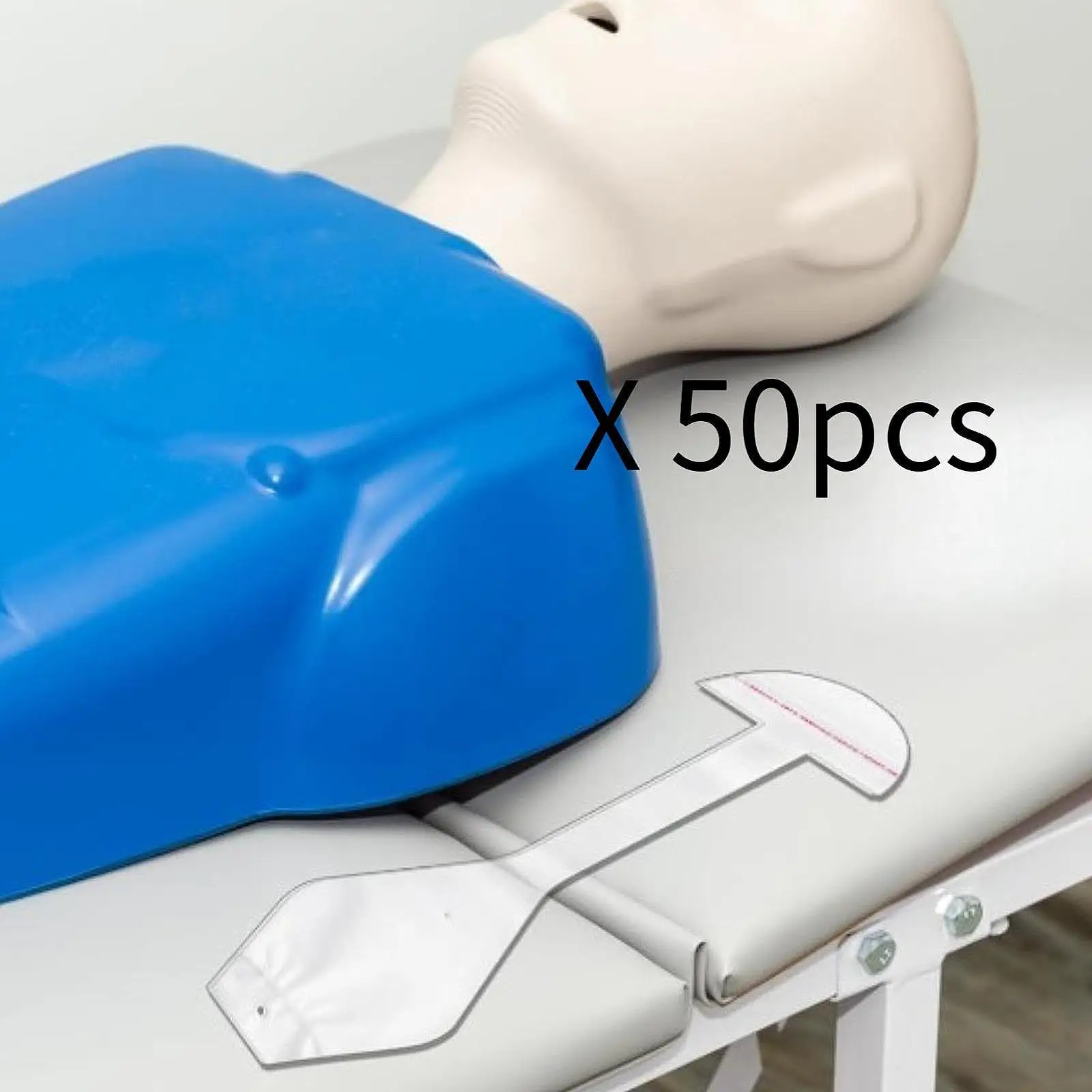 

50Pieces PE Material 17.3inch Long Lightweight Accessory for CPR Practice CPR Training Disposable Adult Lung Bag Face Shield