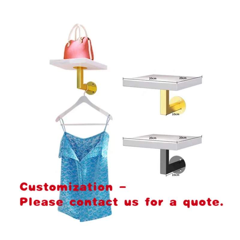 

custom.Customized Stainless Steel Wall Mounted Bag Display Racks Shoe Shelf Wall Mounted Bag Display Rack Shoes Stand Shops