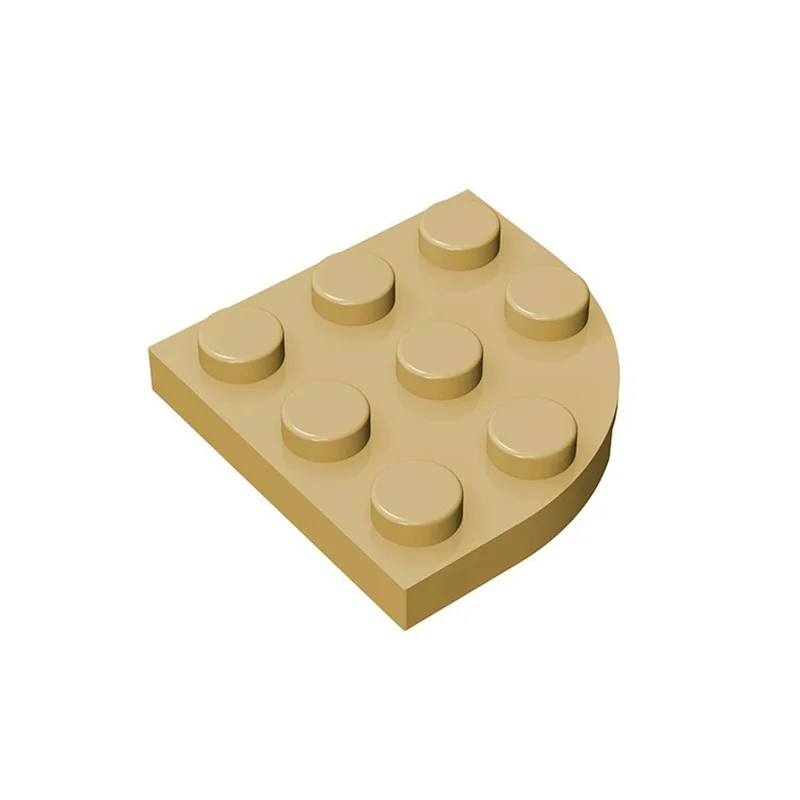 50 Stück Moc 30357 Runde Eckplatte 3x3 für Bausteine Teile DIY Lehrreiches Technik-Zubehör Geschenk Lehrreiches Spielzeug – Detail 13