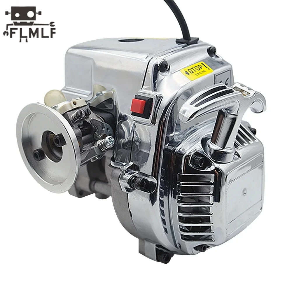 Metal Fan Cover and Plastic Cylinder Cover Pull Starter for 1/5 HPI ROVAN KM BAJA LT FG GoPed RedCat 23CC ~36CC Engine Parts