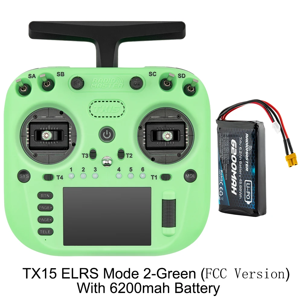 Pre-Order Radiomaster TX15 3,5 inch IPS touchscreen radiocontroller ExpressLRS V5.0 Hall Gimbal ingebouwde gyromicrofoon