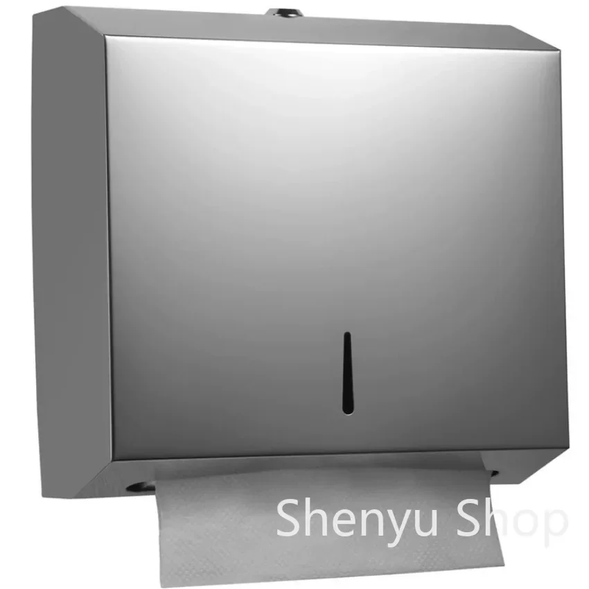 Metal Tissue Holder Gold Paper Towel Dispenser Toilet Paper Holder Box Bathroom Stainless Steel Wall-mounted Without Punching