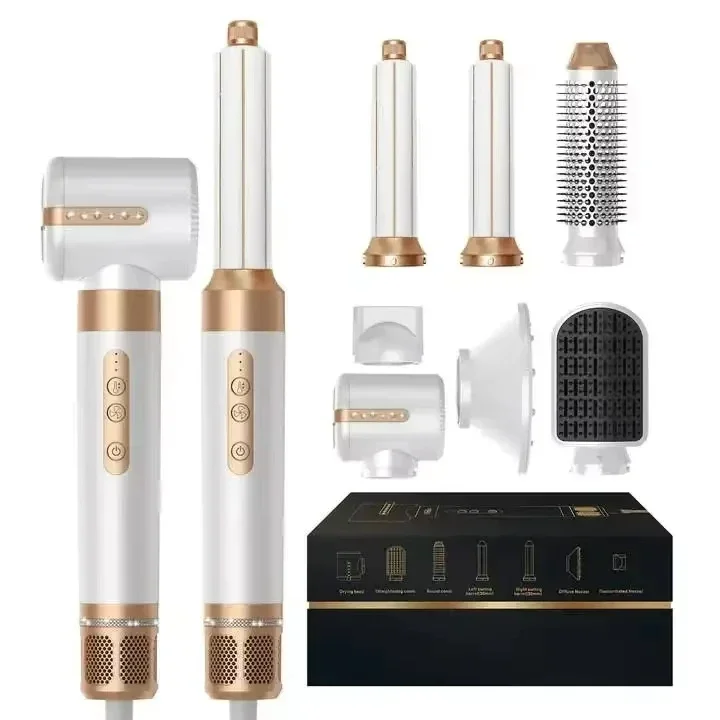 NONE 7-in-1-Haartrockner-Heißkamm-Set, professioneller Lockenstab, Haarglätter, Styling-Tool für Dyson Airwrap Hochgeschwindigkeits-H 3