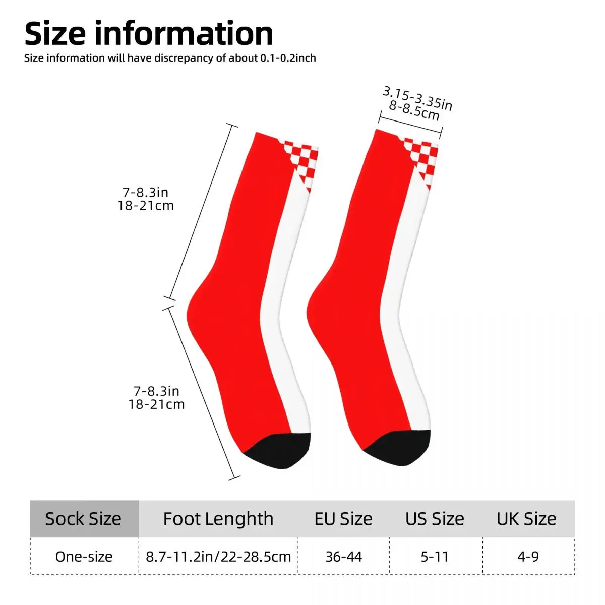 Elin Compression Feel of Croatia DermatStyle Chaussettes pour Hommes, Vintage Quality Pattern Crew Sock, Nouveauté