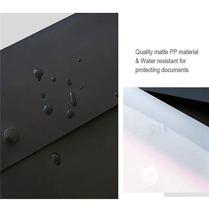 A34M-10 Folder Folder Pocket Gram Plastic Envelope Flat File Letter Organizer With Snap Closure A4 Letter Size