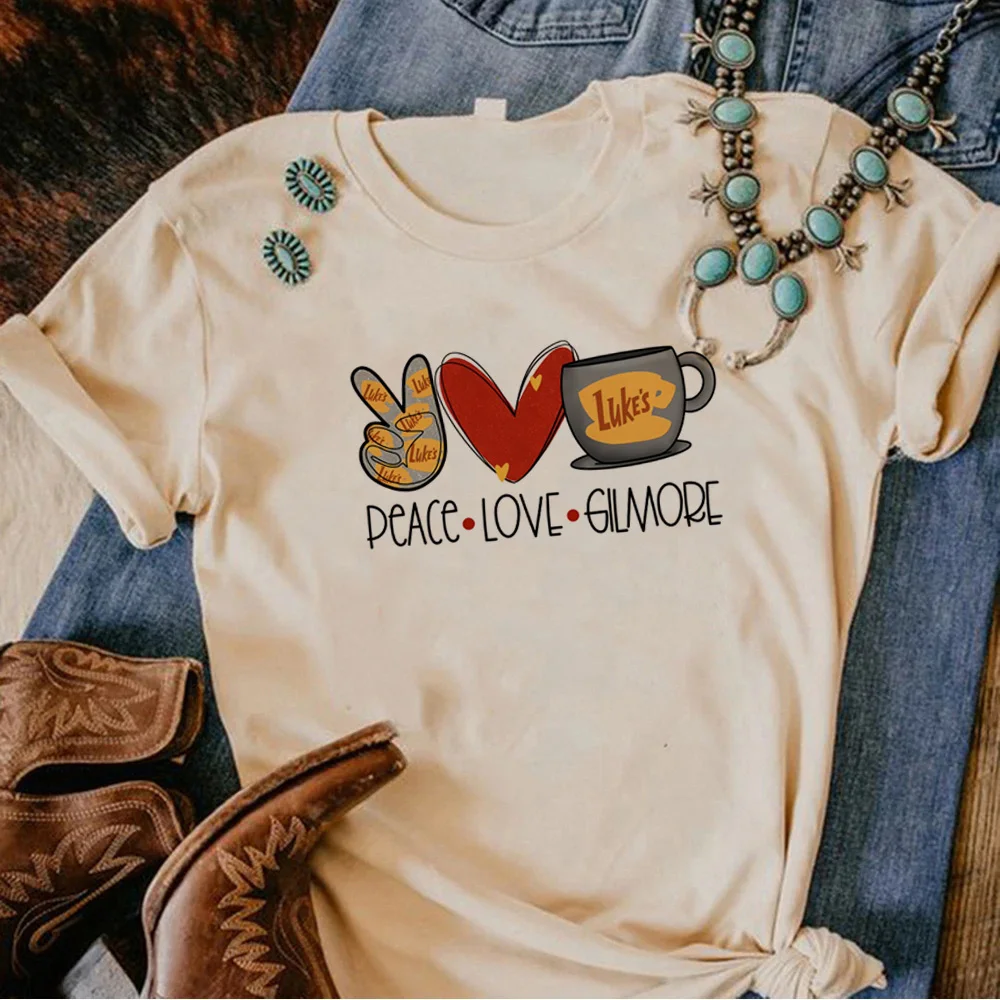 Camiseta Gilmore Girls para mujer, ropa de calle de diseñador Y2K, ropa para niña de los años 2000