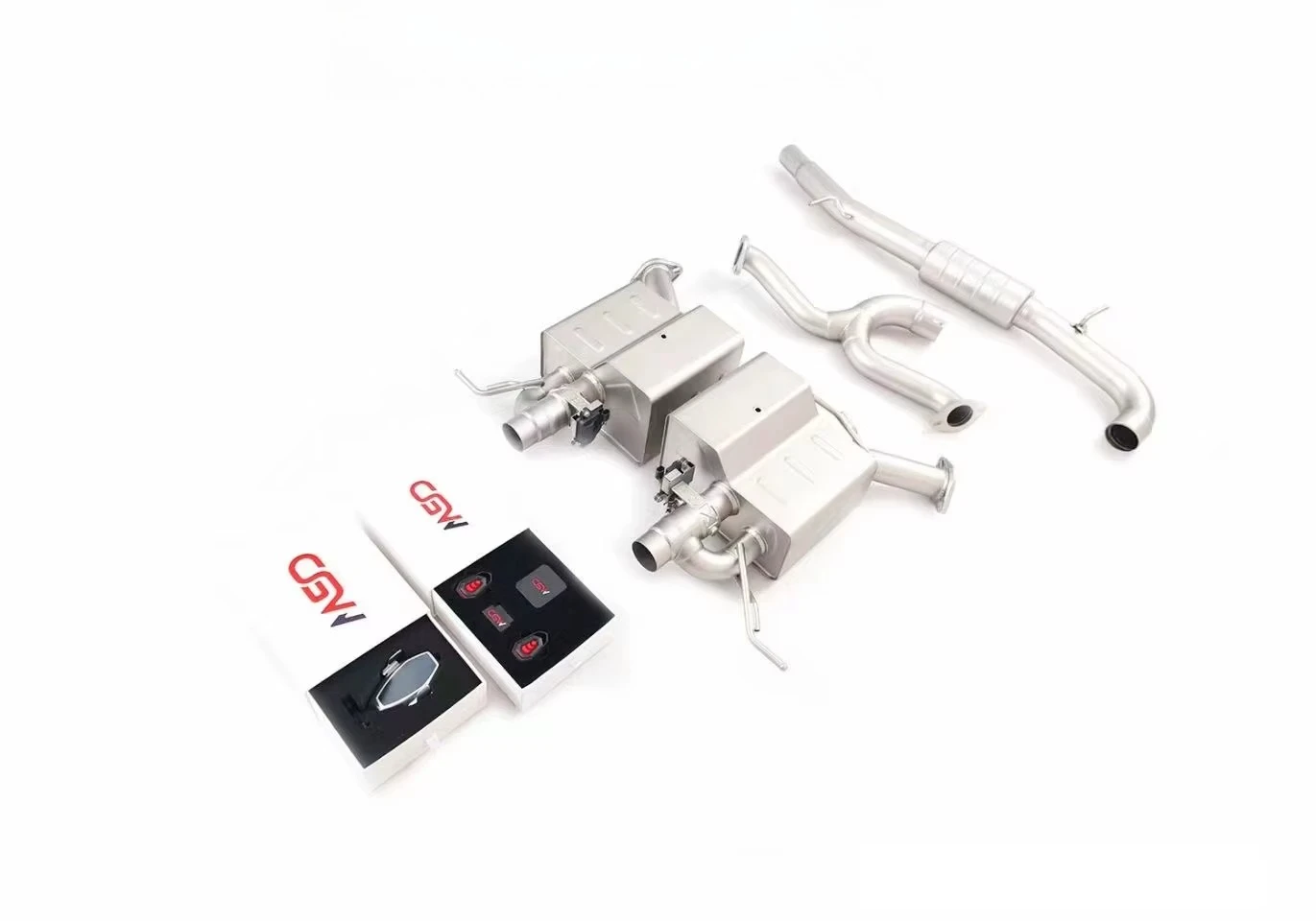 High‑Flow Growling Tone SUS304‑Titanium Optional Cat‑Back Exhaust Muffler Pipeline Suitable For Volkswagen Arteon 2.0T
