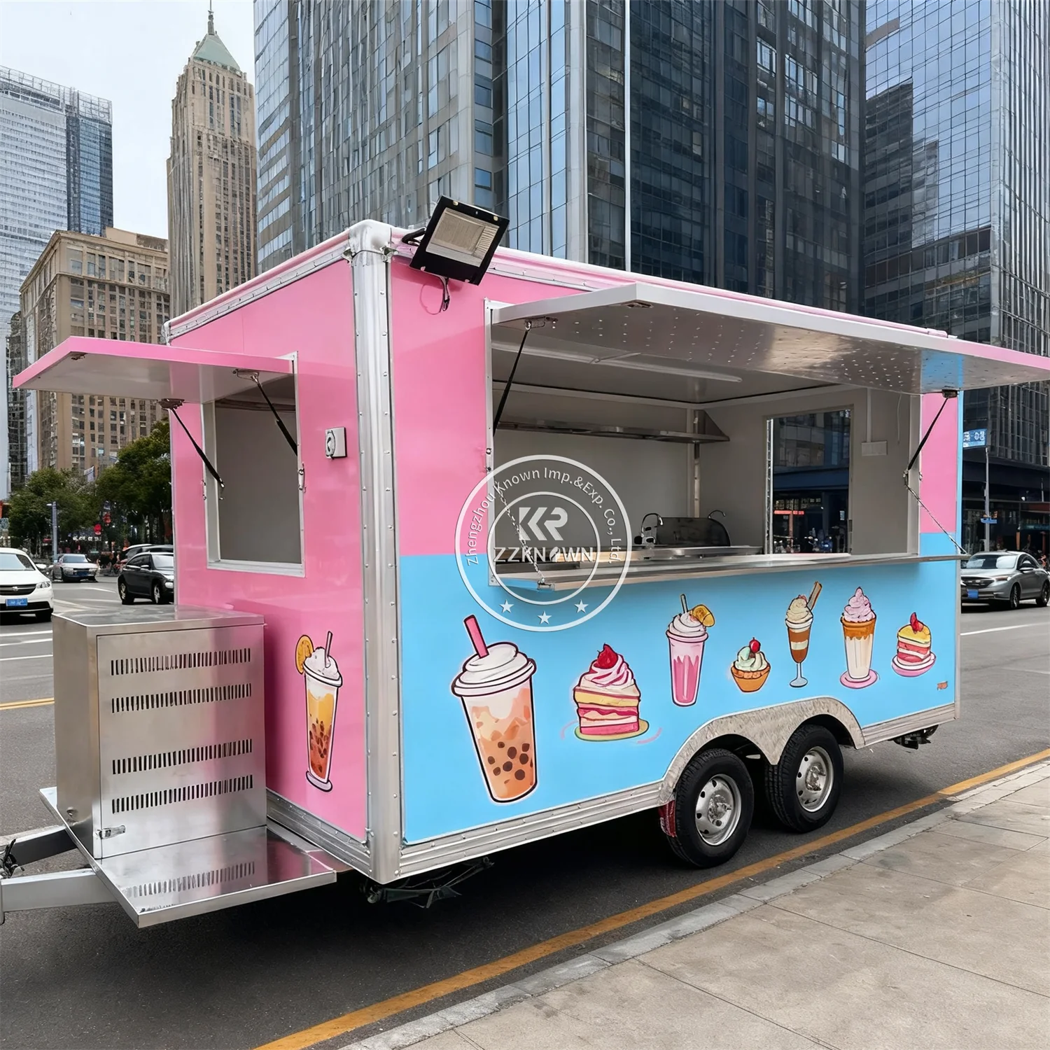 

Fast Food Trailer Catering Trailer Fully Equipped Concession Mobile Kitchen Coffee Trailer Fast Food Truck With Full Kitchen