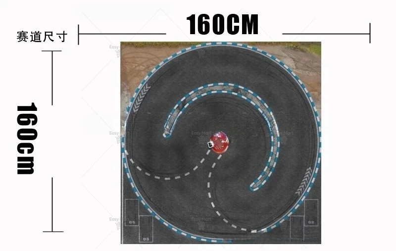Drift Track - Professional Micro-racing Track with Simulated Surface
