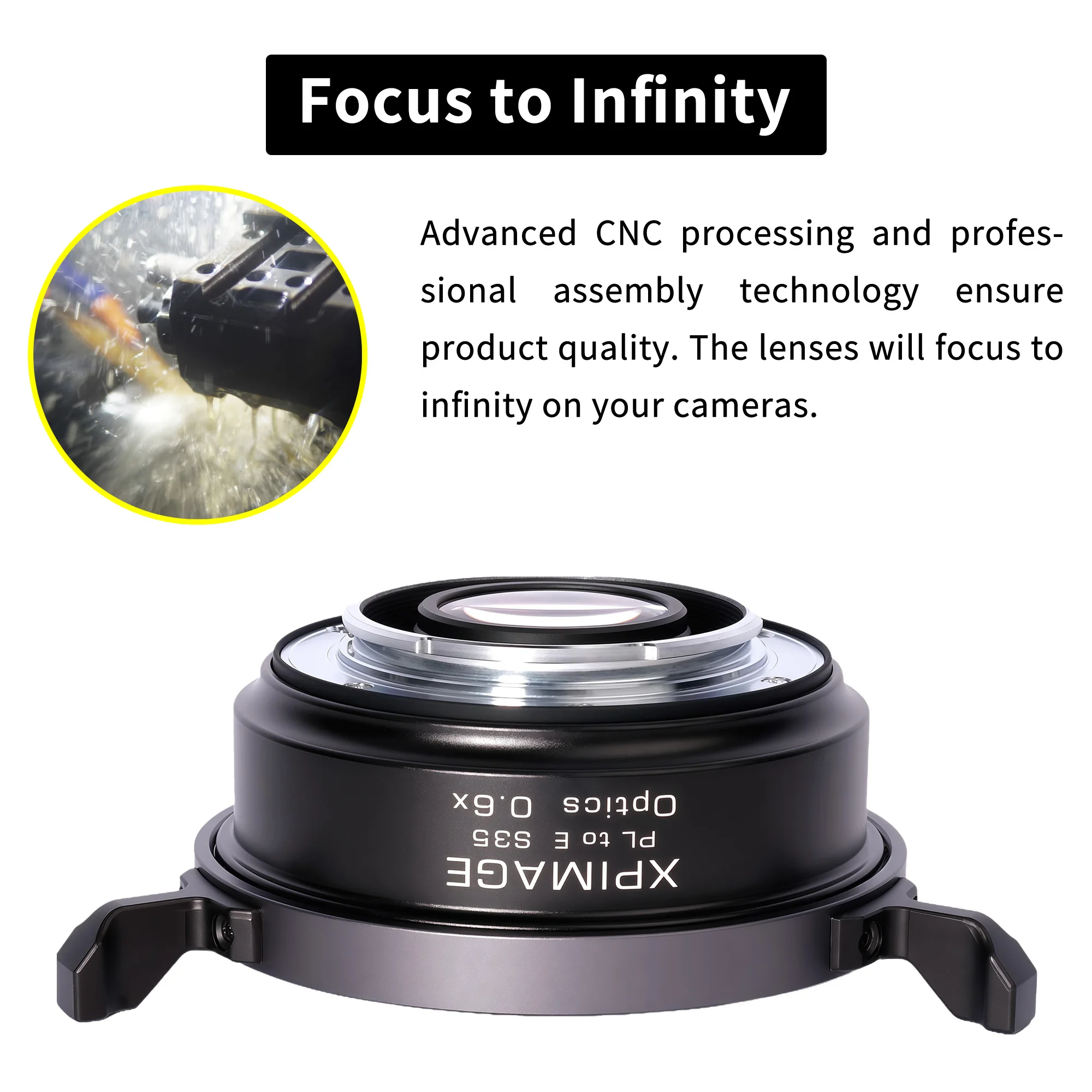 محول معزز السرعة XPIMAGE 0.6X لعدسة PL Mount كاملة الإطار إلى كاميرات Sony E Nikon Z Canon RF Leica L S35 تقلل البؤري #4