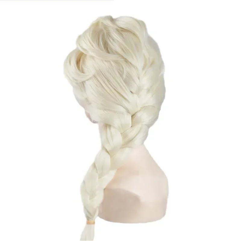 2025Halloween Perruque Cosplay de Princesse Elsa und Anna de Haute Quuvo, Faux Cheveux Synthétiques Tressés Blonds und Bruns