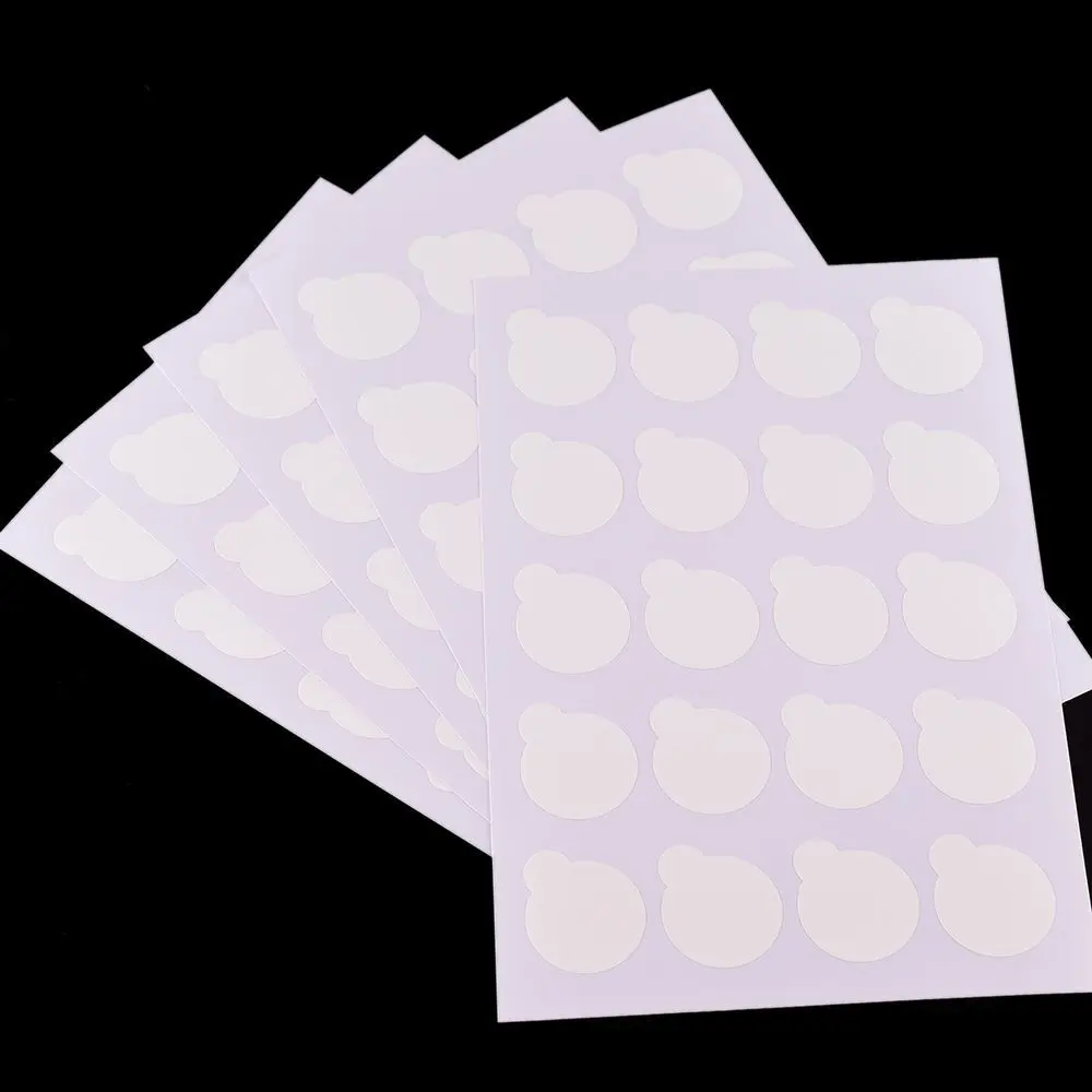 Petit support de palette de papier de poulet pour colle à cils, autocollant d'extension de cils, tampons de colle