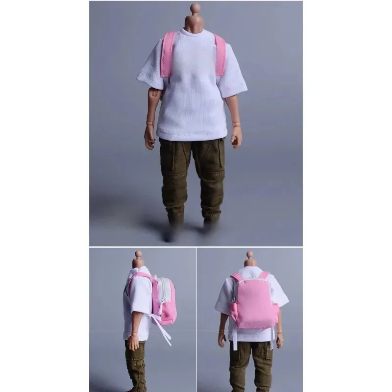 Mochila de Ombro Masculina em Escala 1/12 para Soldado, Modelo Compatível com Bonecos de Ação Notaman 02w de 6 Polegadas, Acessório Militar