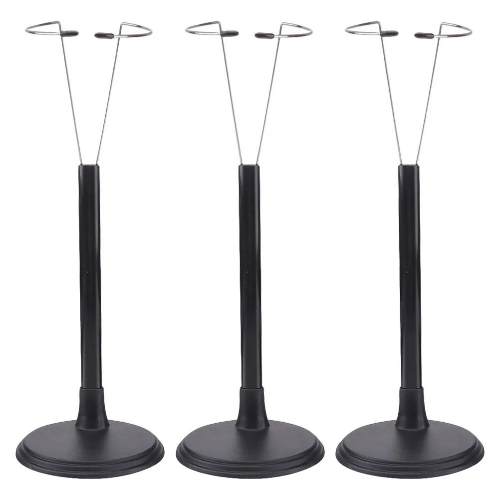 

3 Pcs Display Stand Support Frame Displaying Rack Model Puppet Black Stands for Show Action Figure