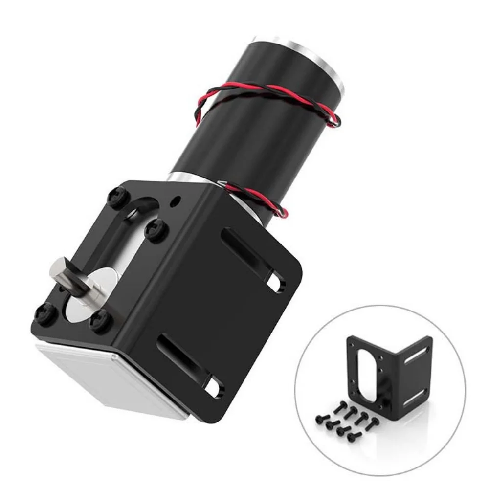 5882-50ZY Turbo Worm Gear Motor DC 12V 24V Self Locking High Torque Reversible Adjustable Low Speed Gear Reduction Motor Reducer