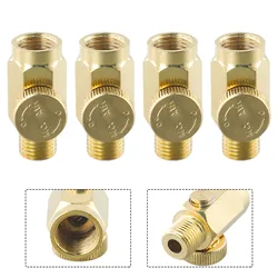 4pcs 1/4inch NPT Inline Regulator Solid Brass Compressed Water Heater Air Pressure Valve Replacement Air Tool Accessories