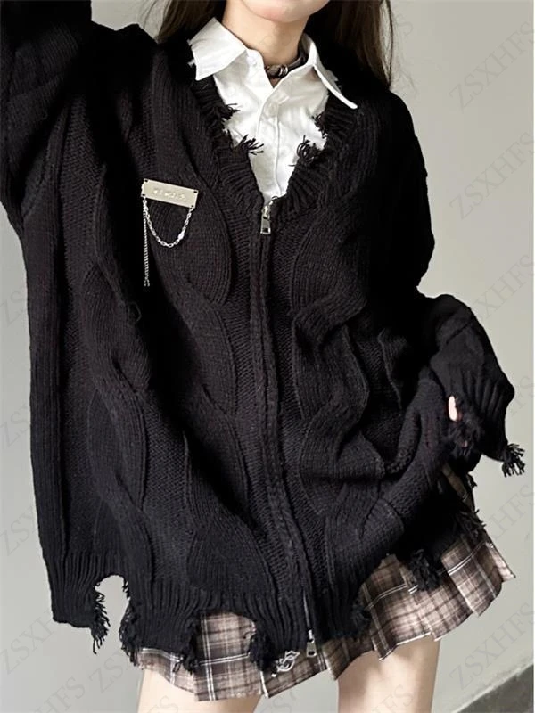 

2025 New Autumn And winter Round neck Sweater Korean Loose Knited Fried Dough Twists Sweater Casual Pullover College Women's Top