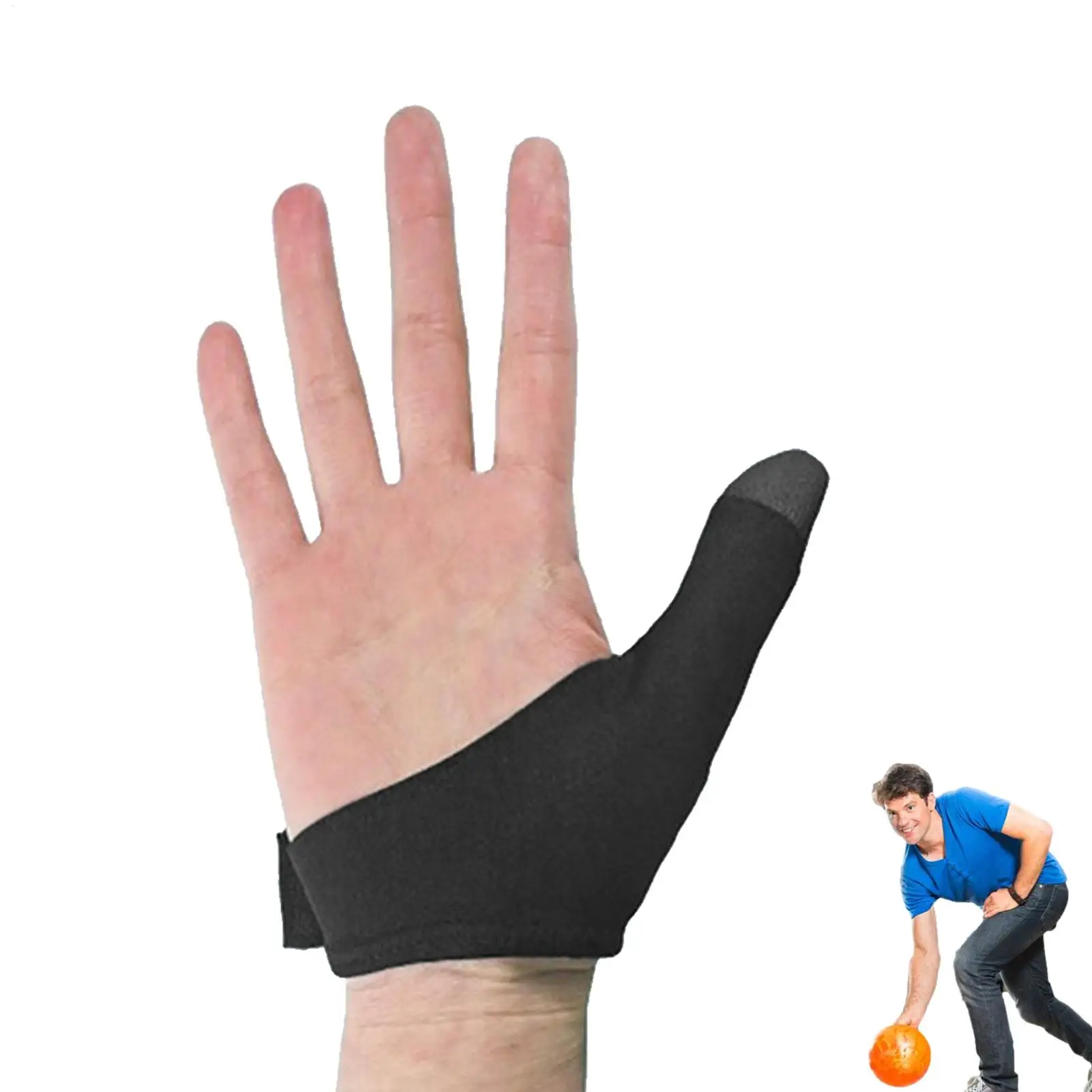 

Bowling Thumb Cover Thumb Glove Protector Bowling Finger Stabilizer Finger Grip Replacement Bowling Hand Sleeve For Men Women