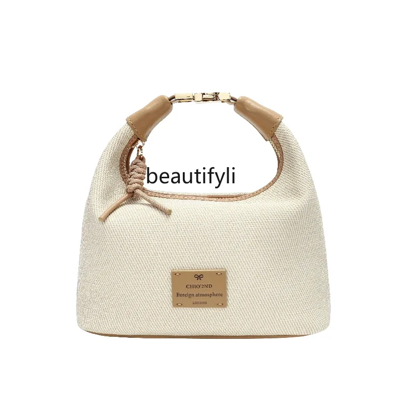 Small tote bag women's work canvas sundries small bag messenger bag