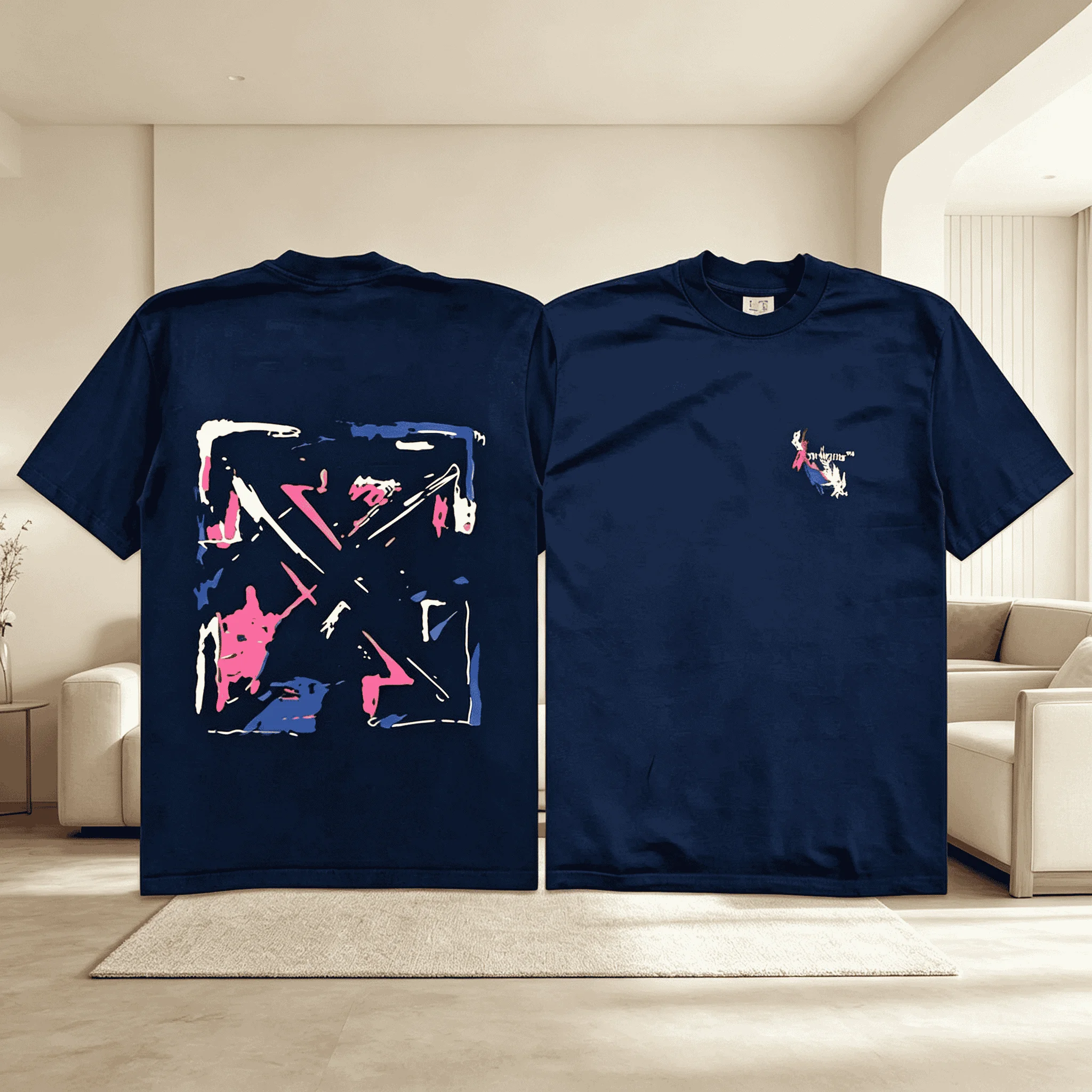 2026 Summer Cotton Shirt Classic Logo Design Pattern Suitable for Both Men and Women Large Casual High Quality Family Wear