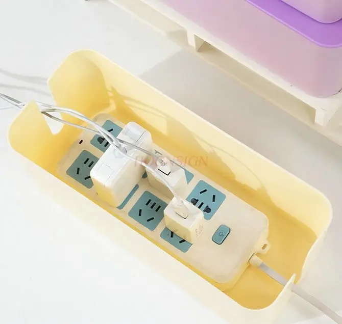 1pcs Plug in socket, storage box, power strip, data cable, charger, and desktop storage hub