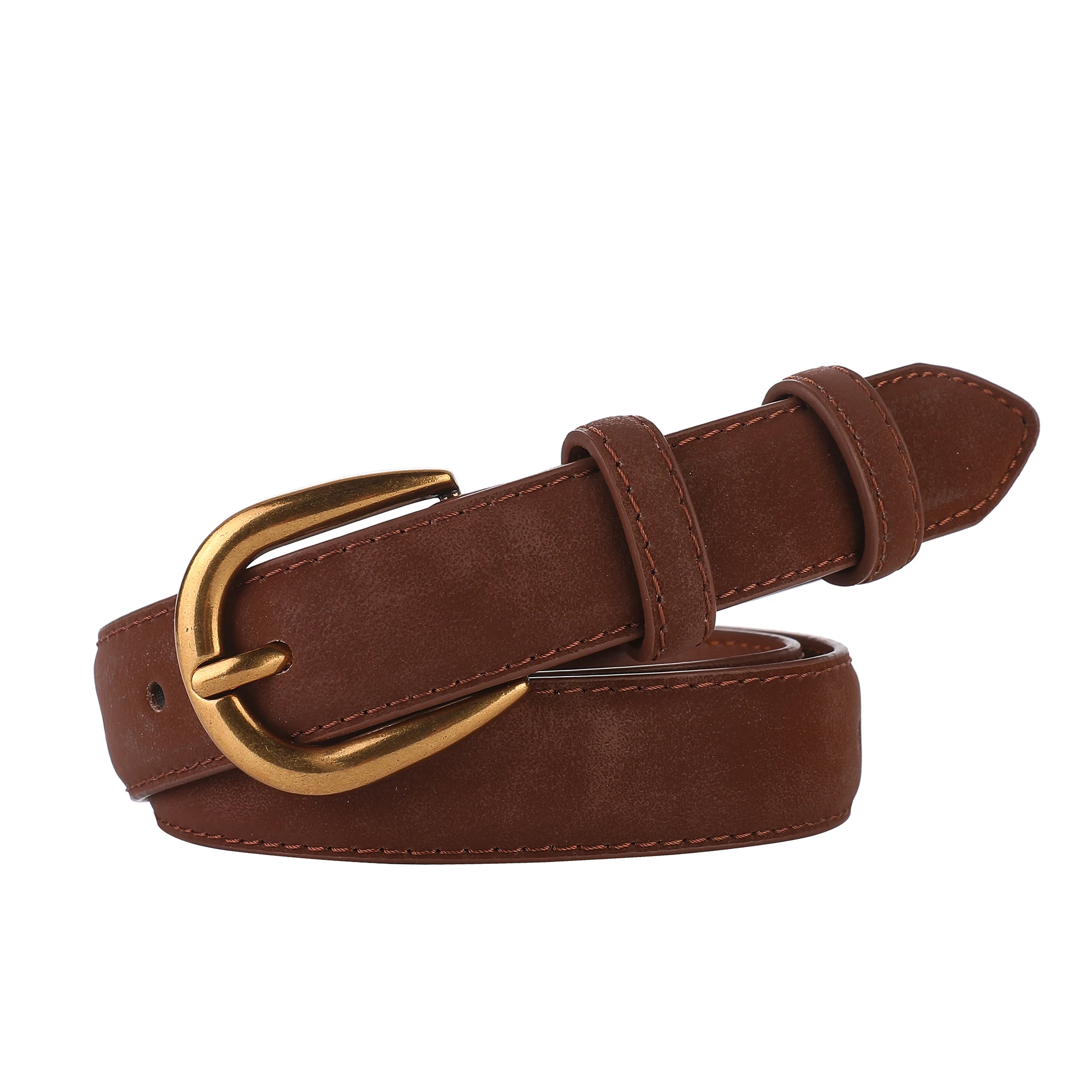 Ceinture Simple en Cuir group pour Femme, Deux Couches, Cuir de Vache, Flocon de Neige, Velours, Jeans, Sangle Fine, Design de Marque de Luxe