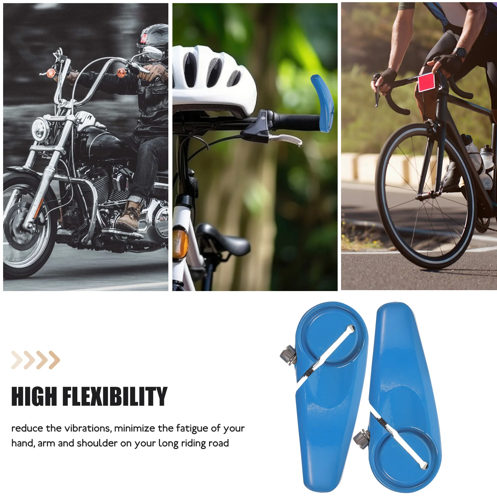 

Пара алюминиевых накладок на руль велосипеда, амортизирующие, нескользящие, удобные удлинители для горного велосипеда