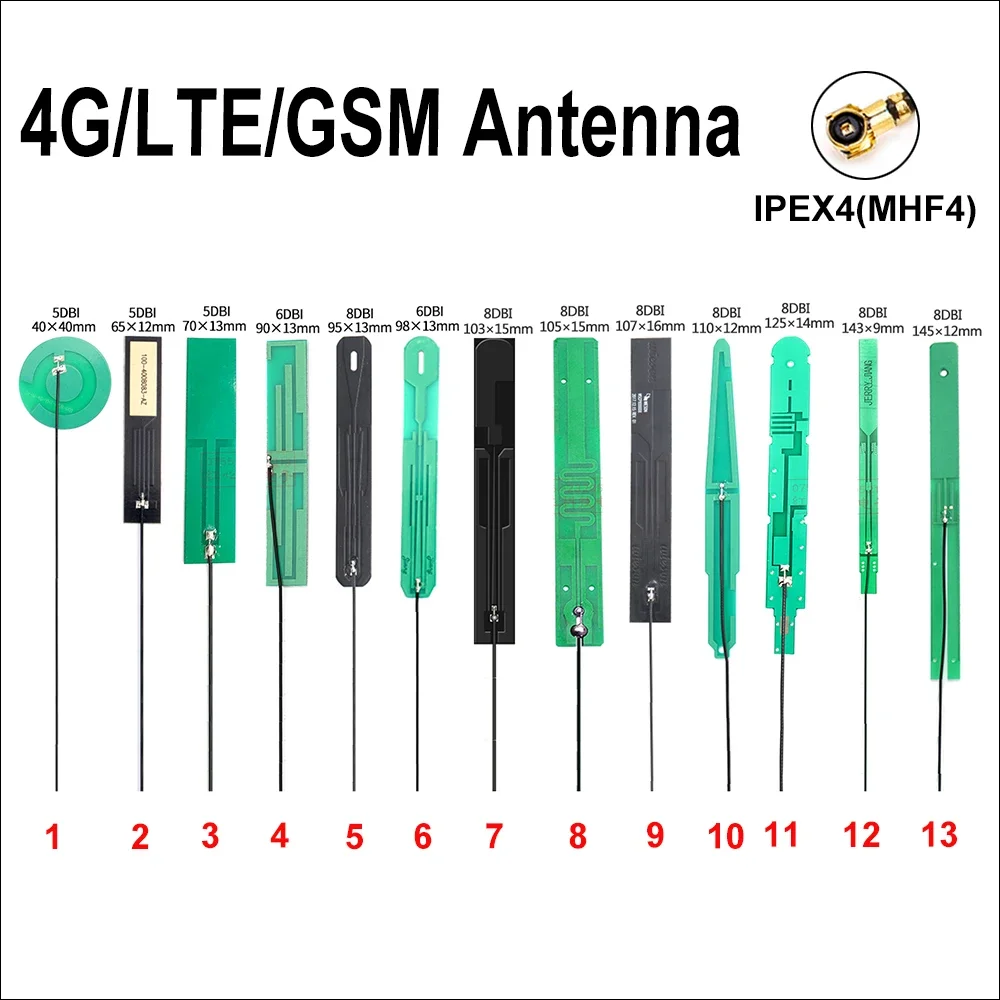 8DBi 3G 4G nb-iot LTE antena conector MHF4 para enrutador módulos inalámbricos LTE EM06-E EM12-G EM160R-GL ME909S-120 EM05-A