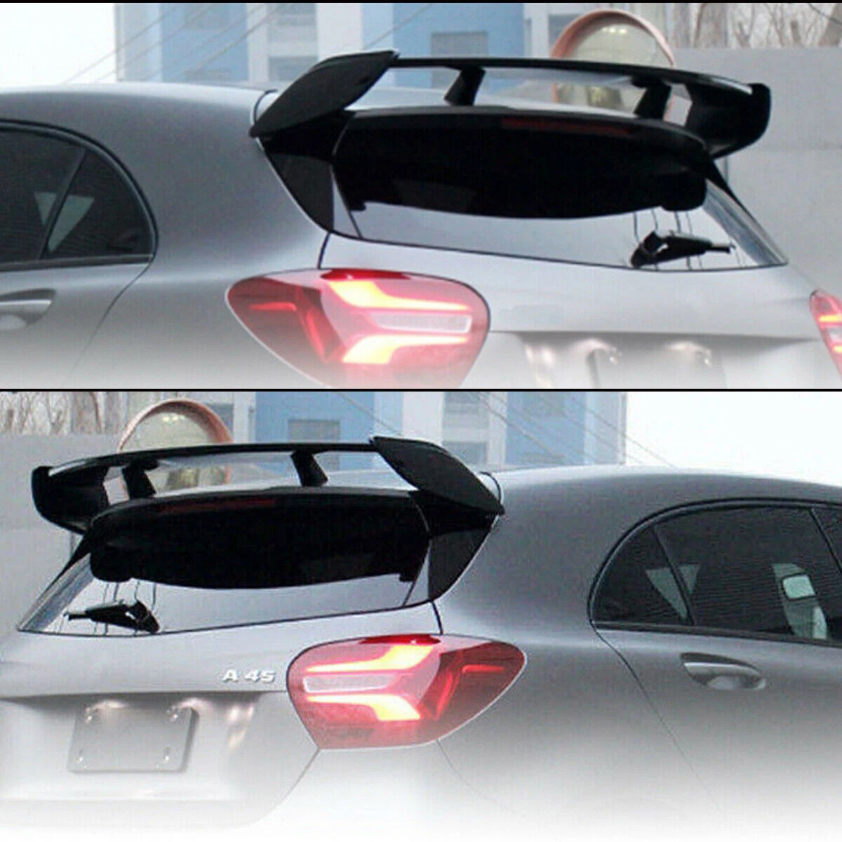 Für Mercedes Benz A-Klasse W176 A180 A200 A250 A260 A45 AMG 2013-2018 Schrägheck CARBON-LOOK Dach-Kofferraumspoiler Heckflügel
