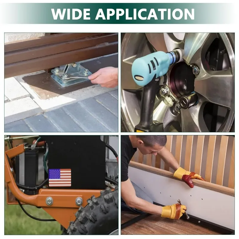 Mur Flens Segi Enam Bergerigi Baja Tahan Karat, Mur Segi Enam Pengunci Sendiri, Pengikat Ulir, Mur untuk Sekrup, Perlengkapan Perangkat Keras, Kit Aneka Ukuran M3-M12