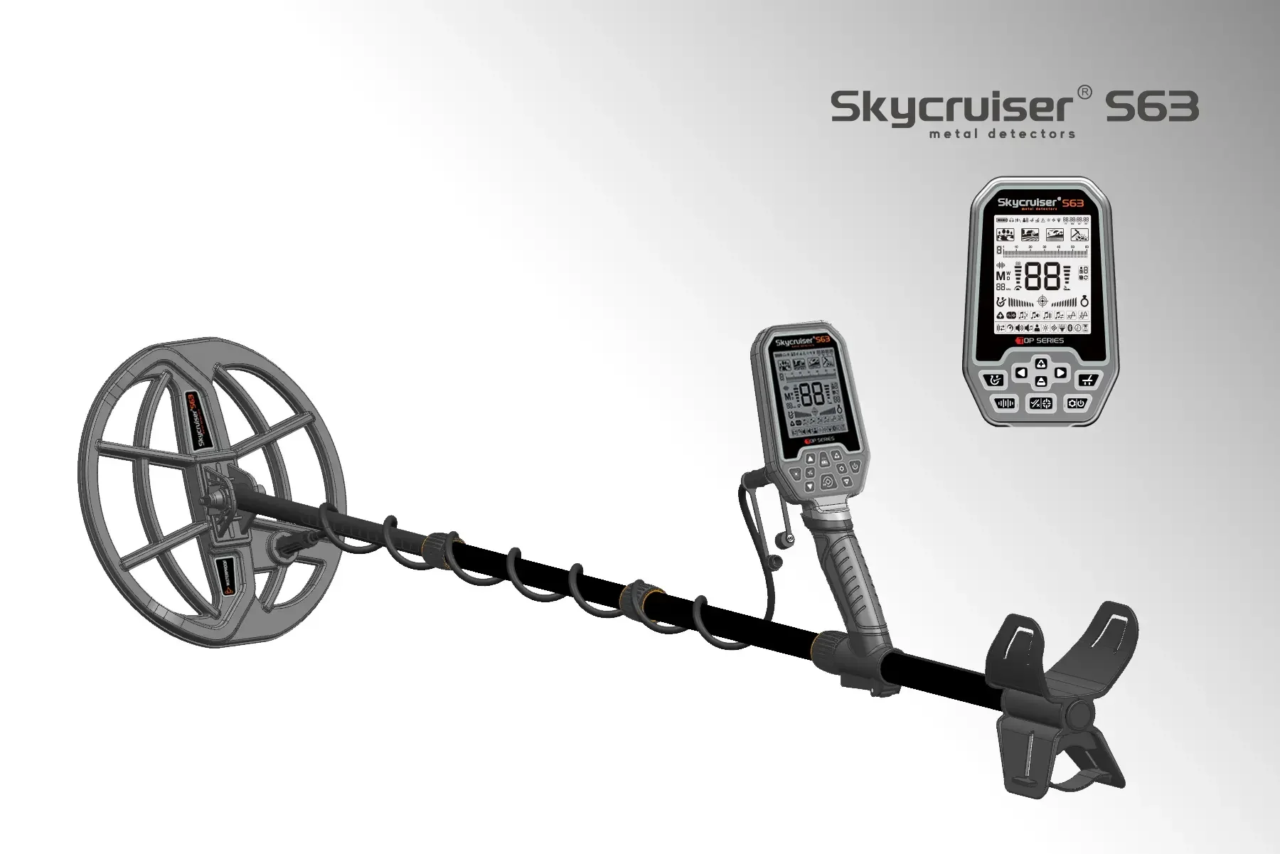 New Multi-Frequency Metal Detector Machine S63 Fully Waterproof Underwater Metal Detector for Long Range Gold Detector