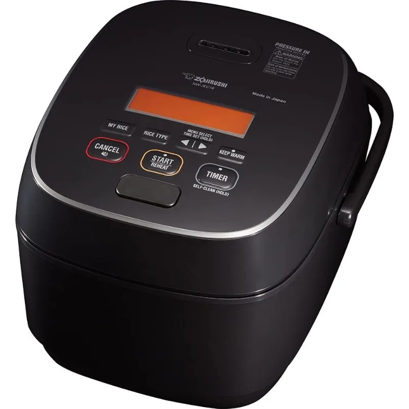 NW-JEC18BA Pressure Induction Heating (IH) Rice Cooker & Warmer, 10-Cup, Made in Japan & CV-JAC50XB, VE Hybrid Water Boiler