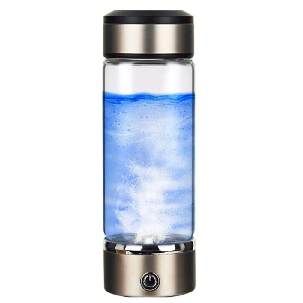 Hydrogen Water Generator Alkaline Maker H2 Hydrogen-rich Water Bottle Rechargeable Portable for Pure 420ML ONLENY